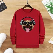 Moletom infantil sem capuz