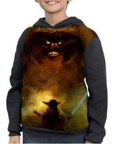 Moletom Infantil Senhor Dos Aneis Vs Star Wars