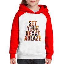 Moletom Infantil Set your heart ablaze - Foca na Moda