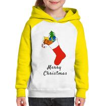 Moletom Infantil Socket Merry Christmas - Foca na Moda