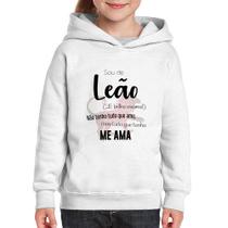 Moletom Infantil Sou de Leão - Foca na Moda