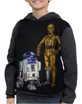 Moletom Infantil Star Wars Robo C-3po R2 D2 Moletom Infantil Star Wars Robo C-3po R2 D2