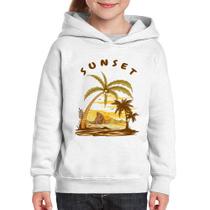 Moletom Infantil Sunset Beach - Foca na Moda