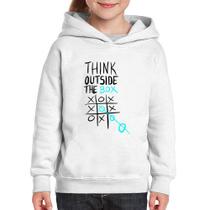 Moletom Infantil Think Outside The Box - Foca na Moda