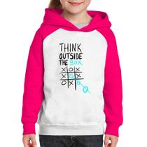 Moletom Infantil Think Outside The Box - Foca na Moda