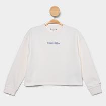 Moletom Infantil Tommy Hilfiger Glossy Crew Menina