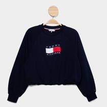 Moletom Infantil Tommy Hilfiger Wave Flag Crewneck Menino