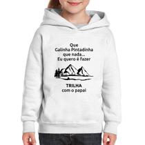 Moletom Infantil Trilha com o papai Trekking - Foca na Moda