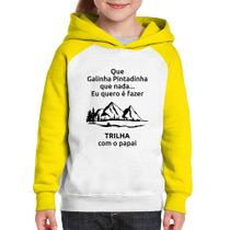 Moletom Infantil Trilha com o papai Trekking - Foca na Moda