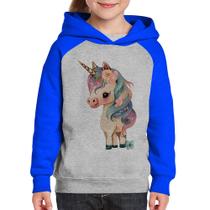 Moletom Infantil Unicórnio e Flores - Foca na Moda
