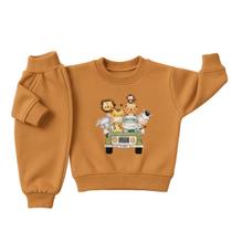 Moletom Infantil Unissex Conjunto Peluciado Algodão Abrigo Menino Menina Roupa de Frio Grosso Safari Moletom Infantil Unissex Conjunto Peluciado Algodão Abrigo Menino Menina Roupa de Frio Grosso Safari