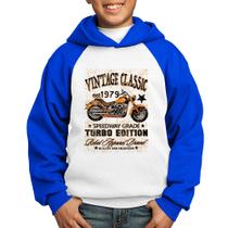 Moletom Infantil Vintage Classic Moto - Foca na Moda