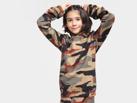 Moletom Infantil Vista Magalu Estampado C/ Capuz