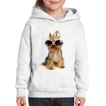 Moletom Infantil Yorkshire de Óculos - Foca na Moda