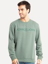 Moletom John John Masculino New Basic Logo Verde Moletom John John Masculino New Basic Logo Verde