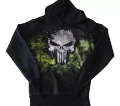 Moletom Justiceiro Punisher Blusa de Frio Adulto Unissex Lu5001 BM Moletom Justiceiro Punisher Blusa de Frio Adulto Unissex Lu5001 BM