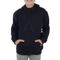 Moletom Juvenil Masculino Applicato Preto - APT3776