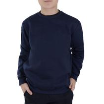 Moletom Juvenil Menino Applicato Navy Azul - APT378