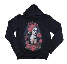 Moletom Katrina Caveira Mexicana Gato Blusa de Frio Adulto Unissex Hcd453 HCD495 HCD288 Moletom Katrina Caveira Mexicana Gato Blusa de Frio Adulto Unissex Hcd453 HCD495 HCD288
