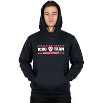 Moletom King Farm Masculino Original Bordado Grosso Capuz Moletom King Farm Masculino Original Bordado Grosso Capuz