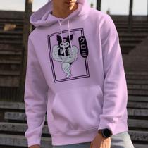 Moletom Kuromi Eu Treino Fofo Academia Versao Anime Hello Kitty Dark Blusa De Frio