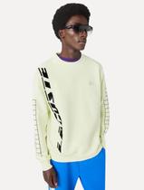 Moletom Lacoste Masculino Crewneck Loose Fit Piqué Graphic Verde Lima Moletom Lacoste Masculino Crewneck Loose Fit Piqué Graphic Verde Lima