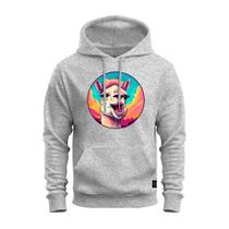 Moletom Lhama Feliz Blusa De Frio Agasalho Aconchegante