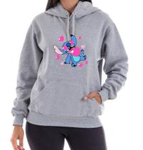 Moletom Lilo e Sticth blusa flanelada unissex