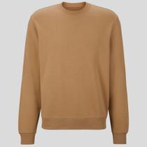 Moletom Liso Algodão Blusa De Frio Gola Careca Flanelado