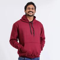 Moletom Liso Algodão Unissex Blusa De Frio Canguru Flanelado