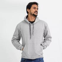 Moletom Liso Algodão Unissex Blusa De Frio Canguru Flanelado