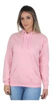 Moletom Liso Feminino Blusa De Frio Canguru