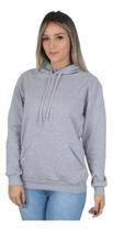 Moletom Liso Feminino Flanelado Blusa De Frio Canguru