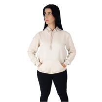 Moletom Liso Flanelado Canguru Blusa Casaco Algodão Feminino e Masculino