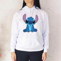 Moletom Liso Flanelado Canguru Blusa Casaco Estampa Desenho Algodão Feminino e Masculino