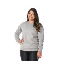 Moletom Liso Gola Careca Feminino Confortável Quentinho Moda Frio Casual Estiloso