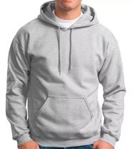 Moletom Liso Masculino Blusa De Frio Canguru Cinza Moletom Liso Masculino Blusa De Frio Canguru Cinza