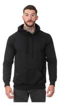 Moletom Liso Masculino Flanelado Blusa De Frio Com Capuz