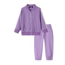 Moletom LittleSpring Toddler Girls com zíper, roxo, 4T Moletom LittleSpring Toddler Girls com zíper, roxo, 4T