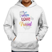 Moletom Live Love Travel - Foca na Moda