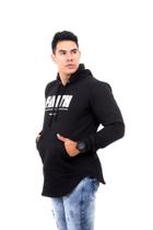 Moletom long capuz leão (c)