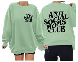 Moletom LOTUCY com gola redonda Mama, tamanho grande, verde A Moletom LOTUCY com gola redonda Mama, tamanho grande, verde A