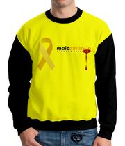 Moletom Maio Amarelo Adulto UNISSEX blusa casaco
