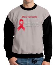 Moletom Maio Vermelho Adulto UNISSEX blusa casaco