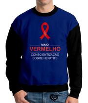 Moletom Maio Vermelho Infantil UNISSEX Blusa Casaco Azul