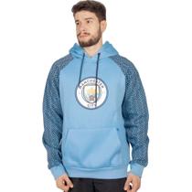 Moletom Manchester City Canguru Masculino Azul