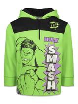 Moletom Marvel Hulk Infantil com Meio Zíper em Fleece Moletom Marvel Hulk Infantil com Meio Zíper em Fleece