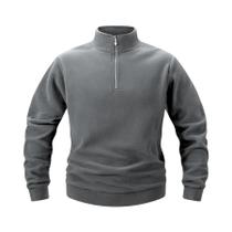 Moletom Masculino 3XL Com Capuz De Fleece, Casual, Gola Alta, Zíper De 1/4, Clássico Esportivo Moletom Masculino 3XL Com Capuz De Fleece, Casual, Gola Alta, Zíper De 1/4, Clássico Esportivo