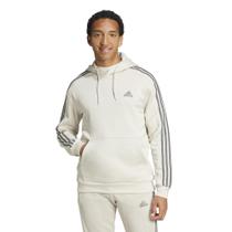 Moletom masculino Adidas Essentials Fleece, 3 listras, alumina Moletom masculino Adidas Essentials Fleece, 3 listras, alumina