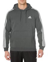 Moletom masculino Adidas Essentials Fleece 3 listras cinza escuro S